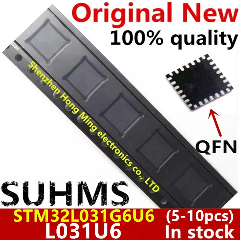 (5-10 шт.) 100% новый набор микросхем STM32L031G6U6 L031U6 QFN-28