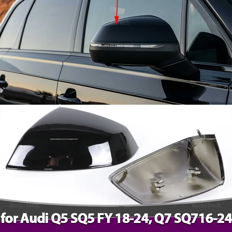 

Carbon Fiber/ABS Mirror Cover Side Rearview Mirror Cap Cover Shell Replacement For Audi Q5 SQ5 FY 2018-2024, Q7 SQ7 4M 2016-2024