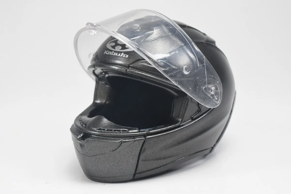 SO-TA cápsula brinquedos legal escala 1/6 kabuto capacete da motocicleta miniaturas coleção F-17 escudo móvel gashapon figuras