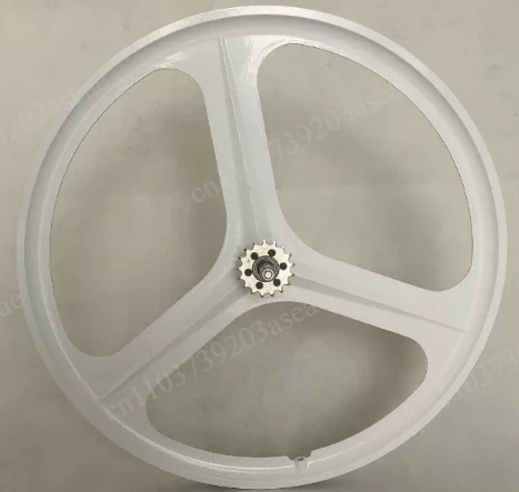 Bicycle front wheel rear wheel 700C dead flying bicycle three-knife integrated bicycle wheel set
