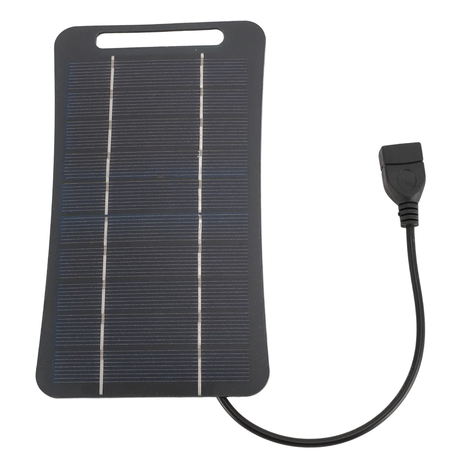 Klein zonnepaneel monokristallijn silicium hoog rendement 5V 5W USB zonnepaneel handvat ontwerp voor kamperen voor buiten