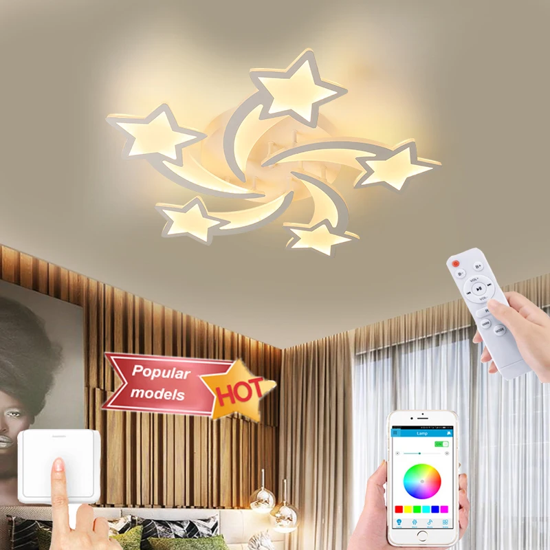 Modern LED bedroom study living room star ceiling lamp corridor balcony chandelier hotel restaurant lighting