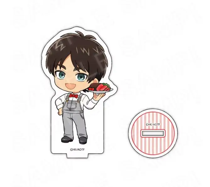 Game Erwin Smith Eren Yeager Hans Hange Zoe Armin Arlert Levi Ackerman Acrylic Stand Doll Anime Figure Model Cosplay Toy Gift
