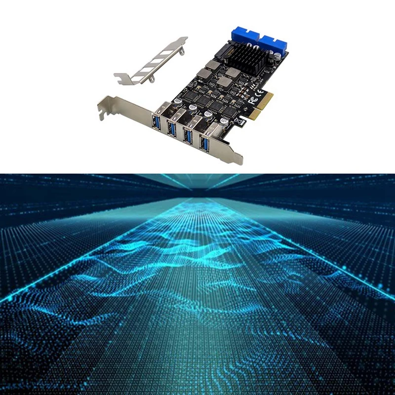 ST668 Pcie X4 NEC 720201   4-канальная/8-портовая карта промышленного преобразователя управления USB3.0, многофункциональное удобство, как показано на рисунке