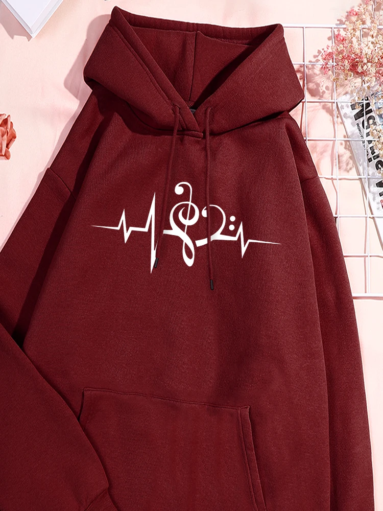 

Life Cannot Be Separated From Music Print Female Hoodie Comfy Cotton Sweatshirts Fashion Daily Hoodies Classic Oversized Top