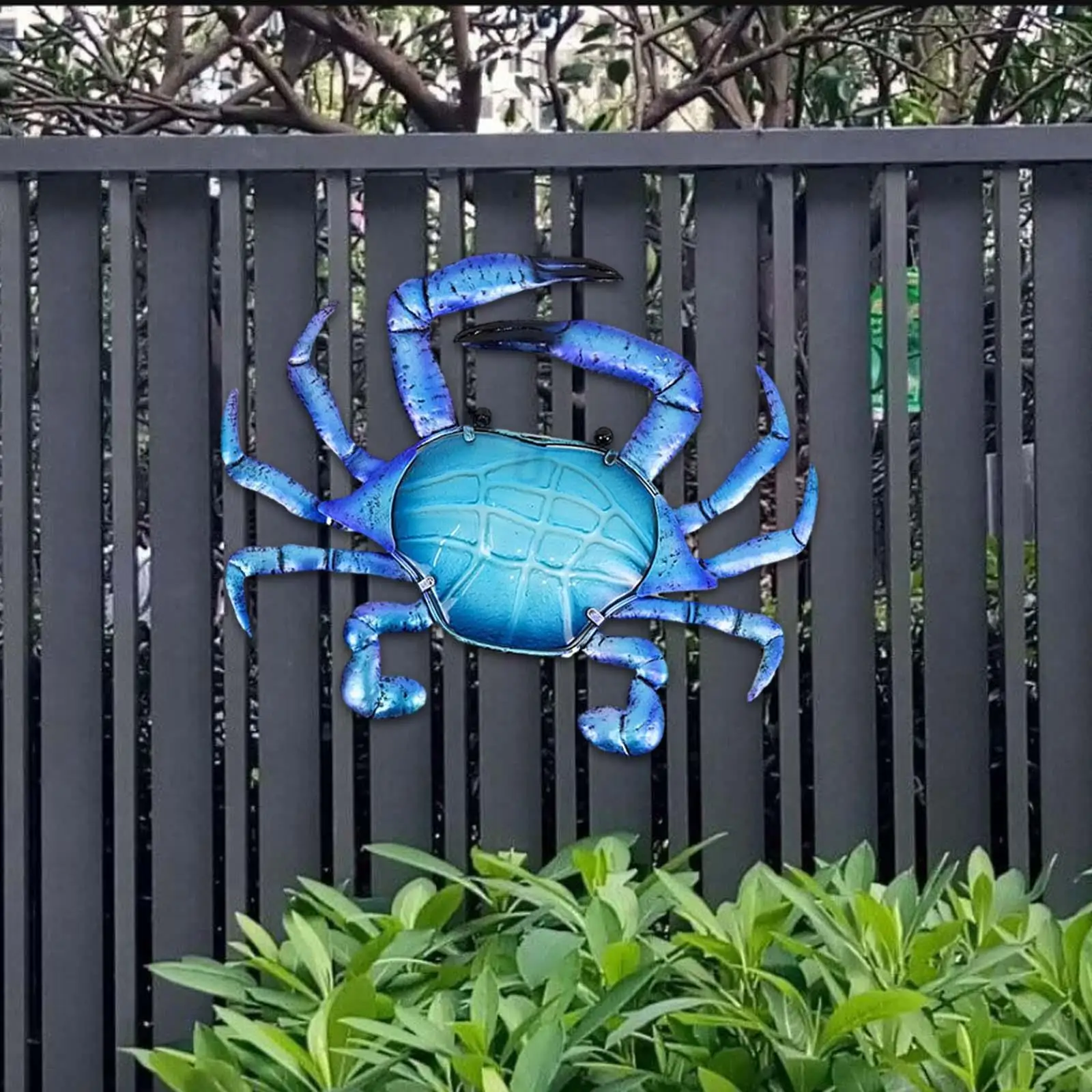 Crab Wall Sculpture Craft Collectible Metal for Bedroom Patio Decorative