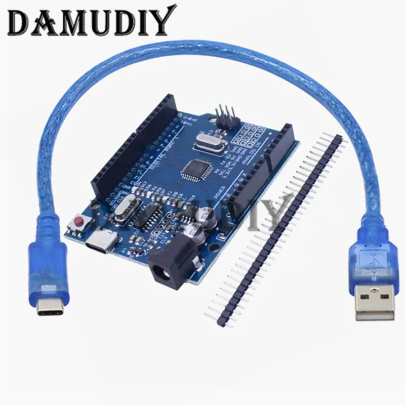 New R3 Development Board ATmega328P CH340 CH340G For Arduino R3 With Straight Pin Header with Cable Expansion Board