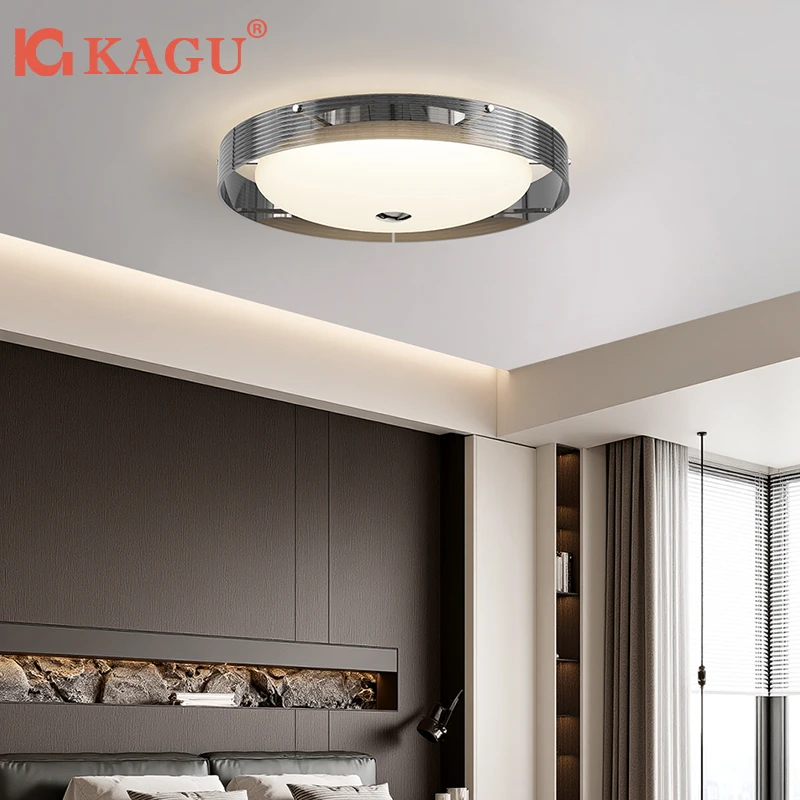 

KAGU Ltalian Style LED Ceiling Light Modern Living Room Light Minimalist Room Circular Bedroom Decorative Light Ceiling Light