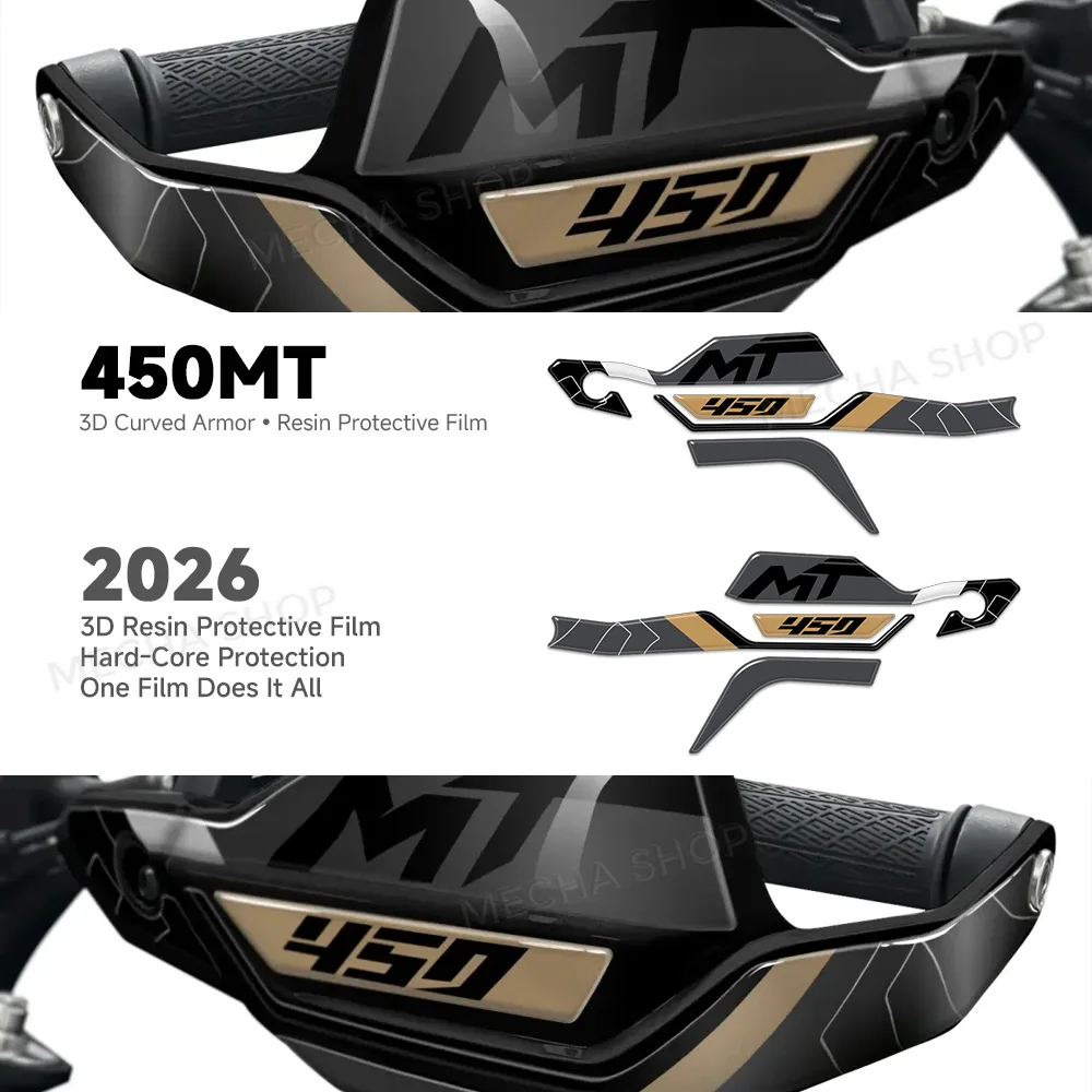

For CFMOTO 450MT CF MOTO 450 MT 2026 Motorcycle HandGuard Shield Stickers Motocross Hand Guard Protection Decals