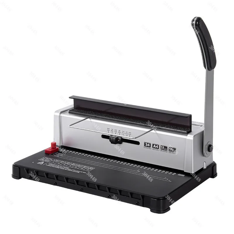 34-hole iron ring installation contract bid punching installation ring pressing machine double coil desk calendar wall calendar