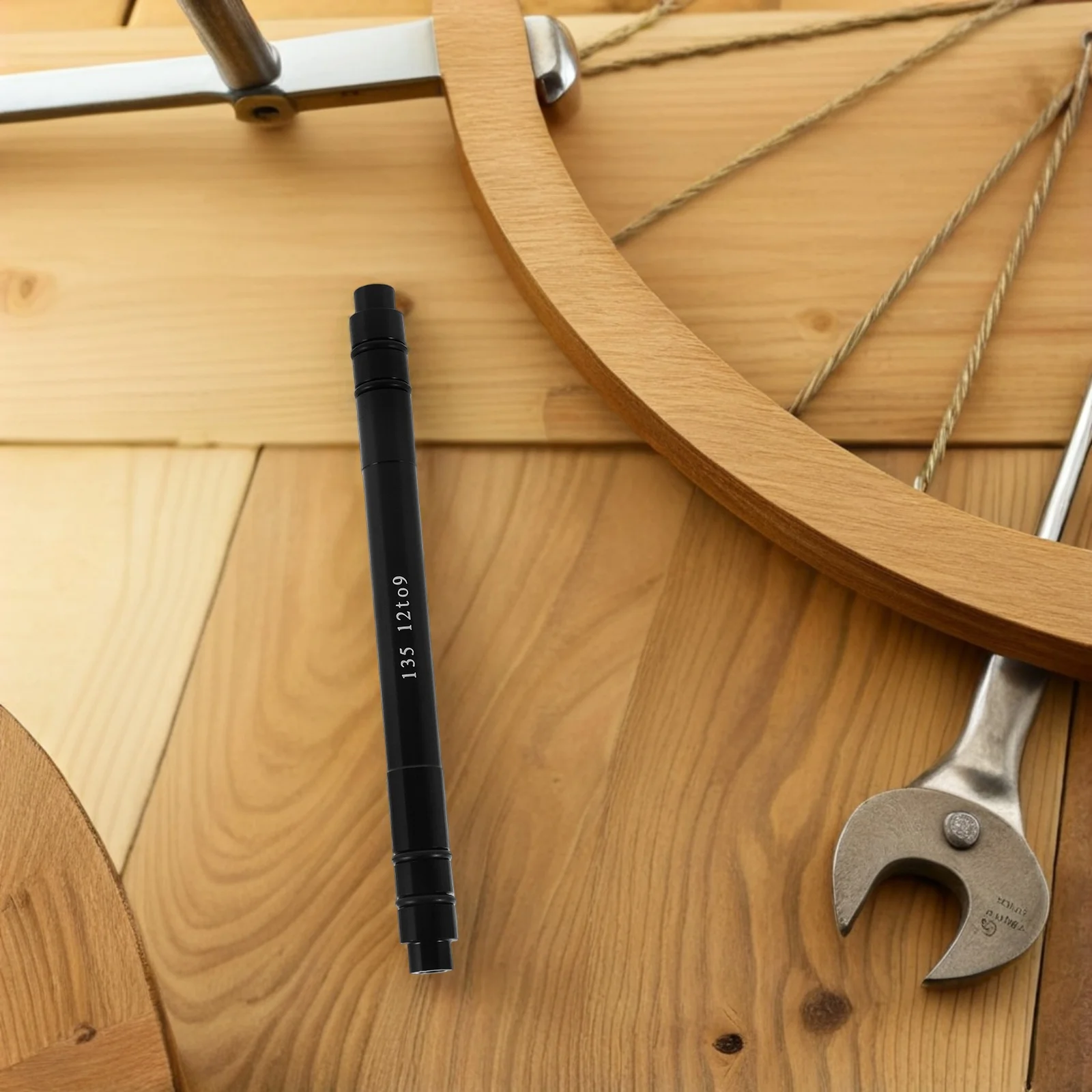 

Aluminum Alloy Thru Axle Adapter 12Mm to 9Mm Quick Release Bicycle Wheel Fork Conversion Tool for Mountain Road Bikes Sturdy