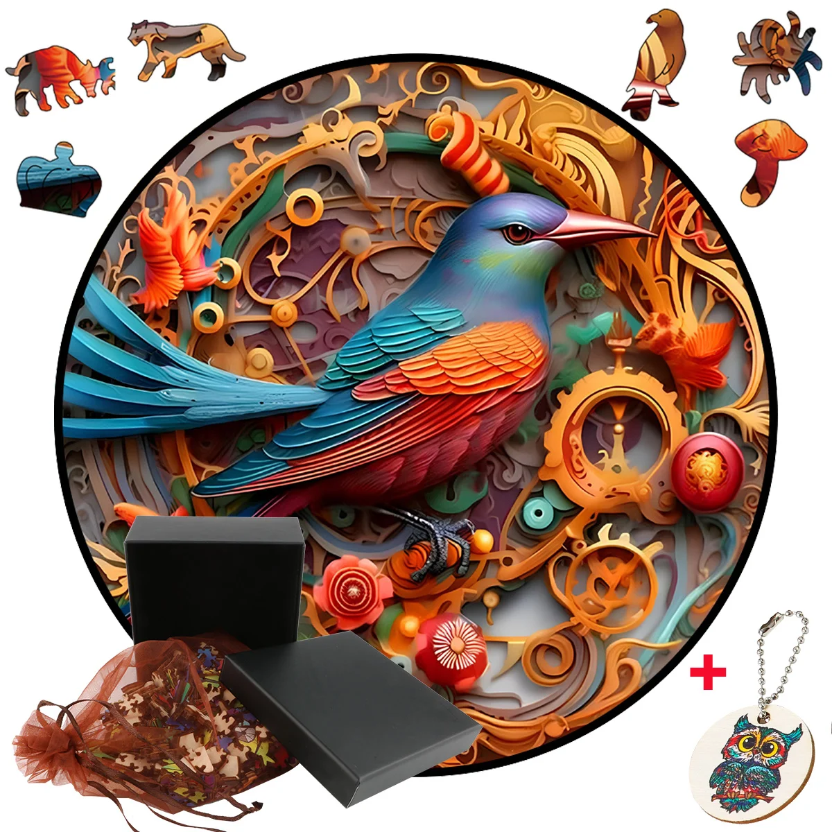 

Top Quality Birds Jigsaw Wooden Puzzles Children Elegant Gifts Educational Toy Adults Family Puzzle Games Home Decoration