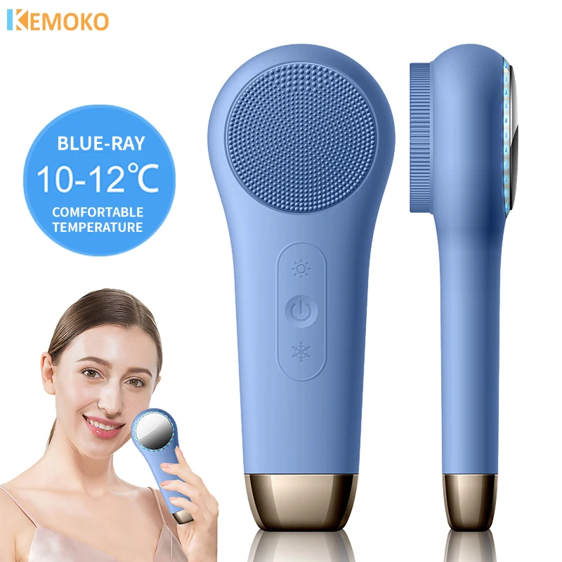 

Electric Facial Cleansing Brush Ultrasonic Vibration Face Cleanser Deep Pores Blackhead Silicone Cleaning Washing Skin Massager