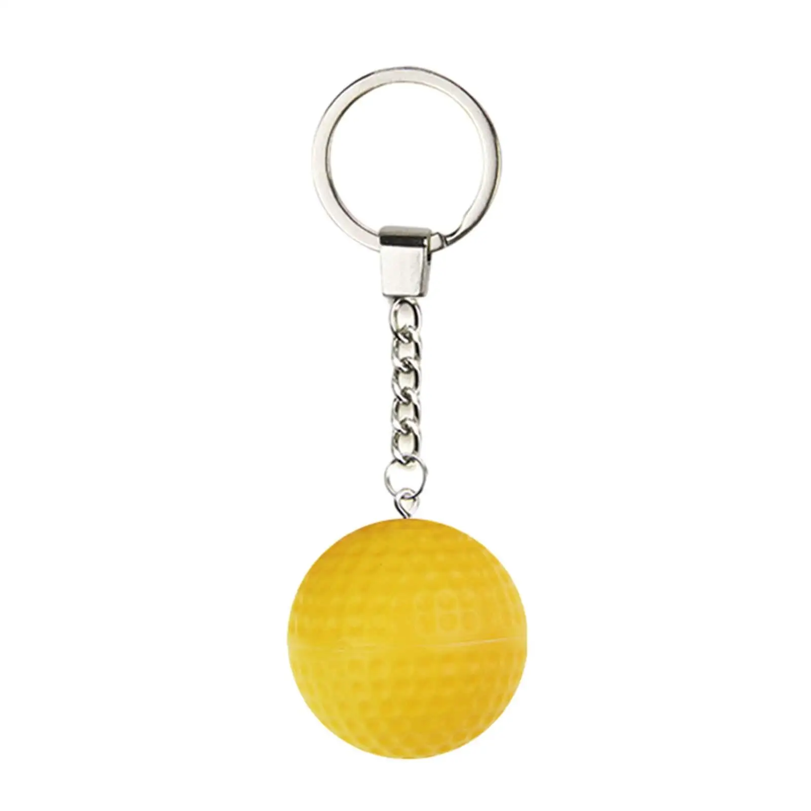 Cute Pickleball Keychain PE Material Ball Pendant Key Holder for Purse Handbag Luggage Decoration