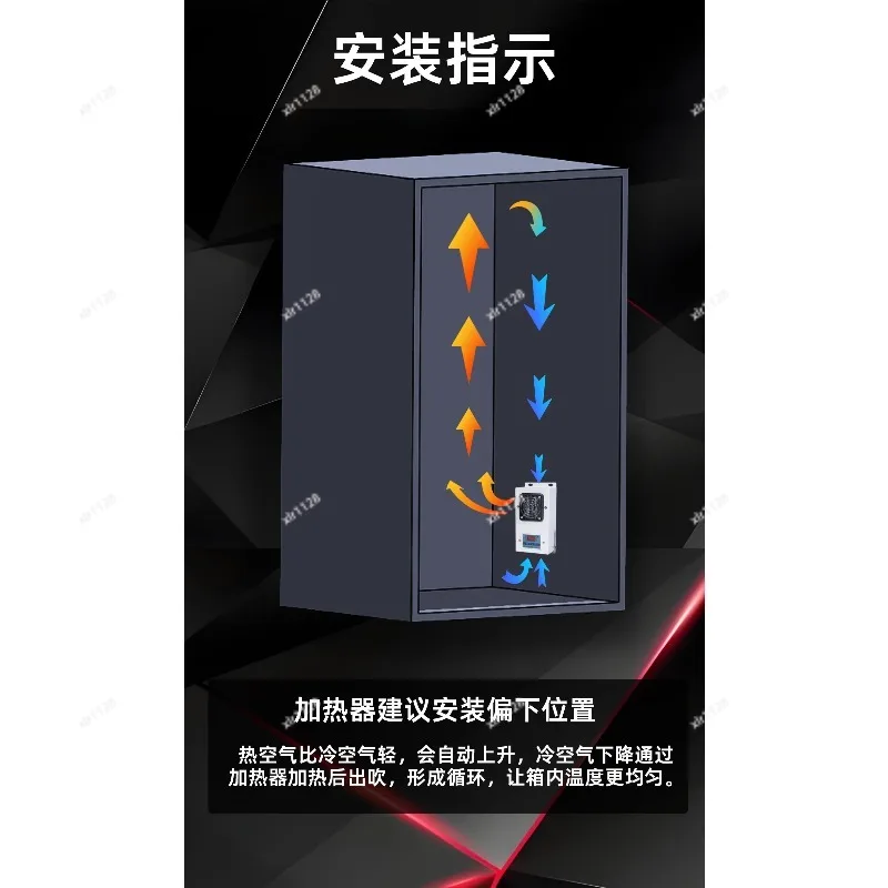 110-220V Enclosure Heating Unit Dual Function Moisture Removal for Industrial Cabinets