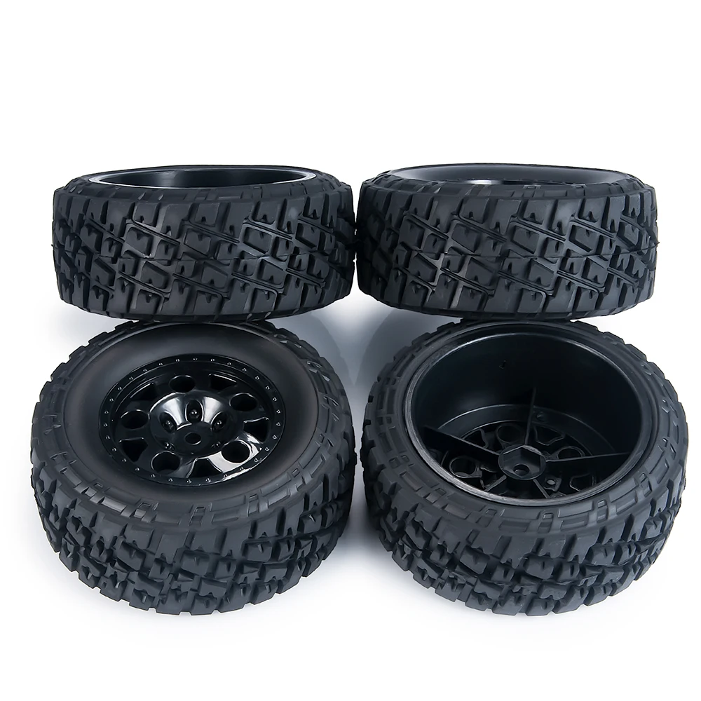 Yeahrun Rubberen Banden Velgbanden Set Voor 1/10 Schuine Streep 4X4 Rc Crawler Auto Korte Baan Truck Upgrade-Onderdelen