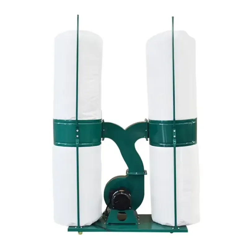 2.2/3 /4KW Dust Collector With Two Barrels System Mini Dust Collector for Wood Working Workshop