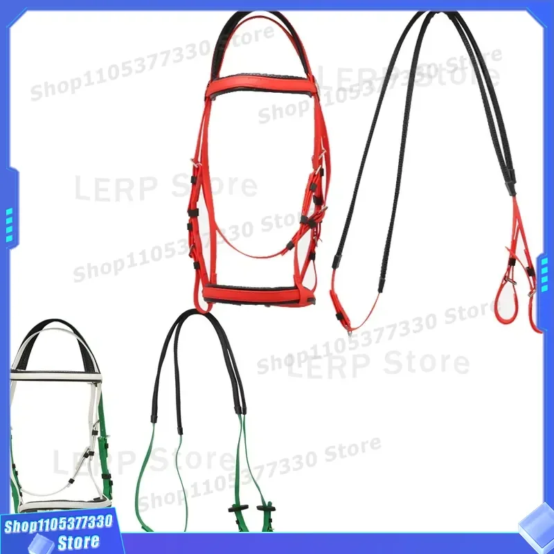 Waterproof PVC Coated Nylon Horse Riding Reins Durable Cold Resistant Equestrian Equipment for Racing Training Gear Stable