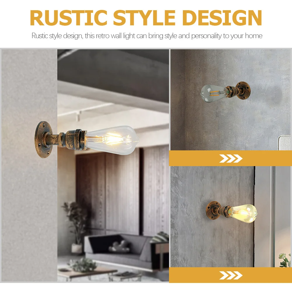 

Vintage Wall Lamp Iron Retro Wall Light Fixtures for Bathroom Bedroom Corridor Hallway Stairs Home Decor Sconce Lighting