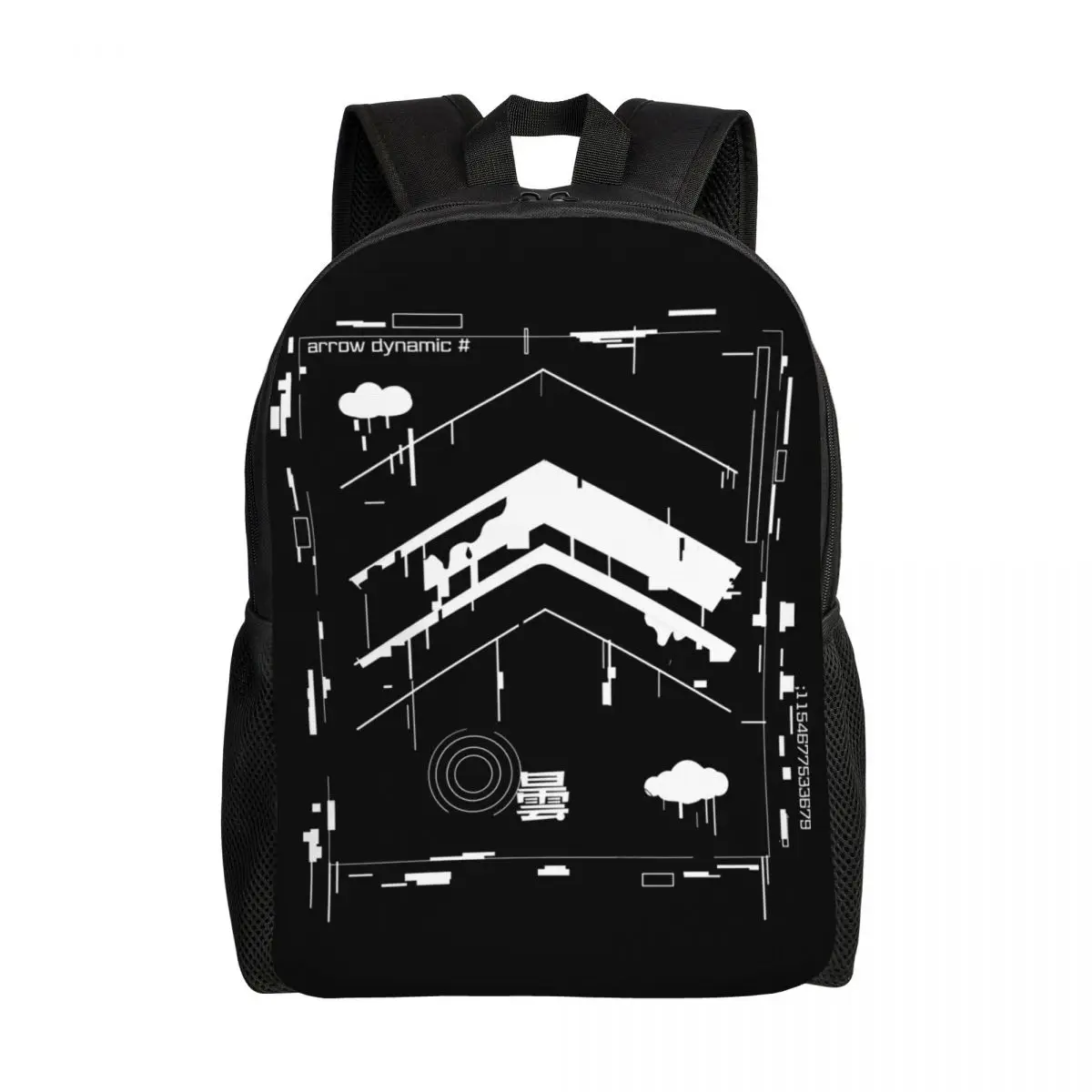 Customized Intuition Techwear Backpack Future Tech Street Wear Style School College Travel Bags Bookbag Fits 15 Inch Laptop