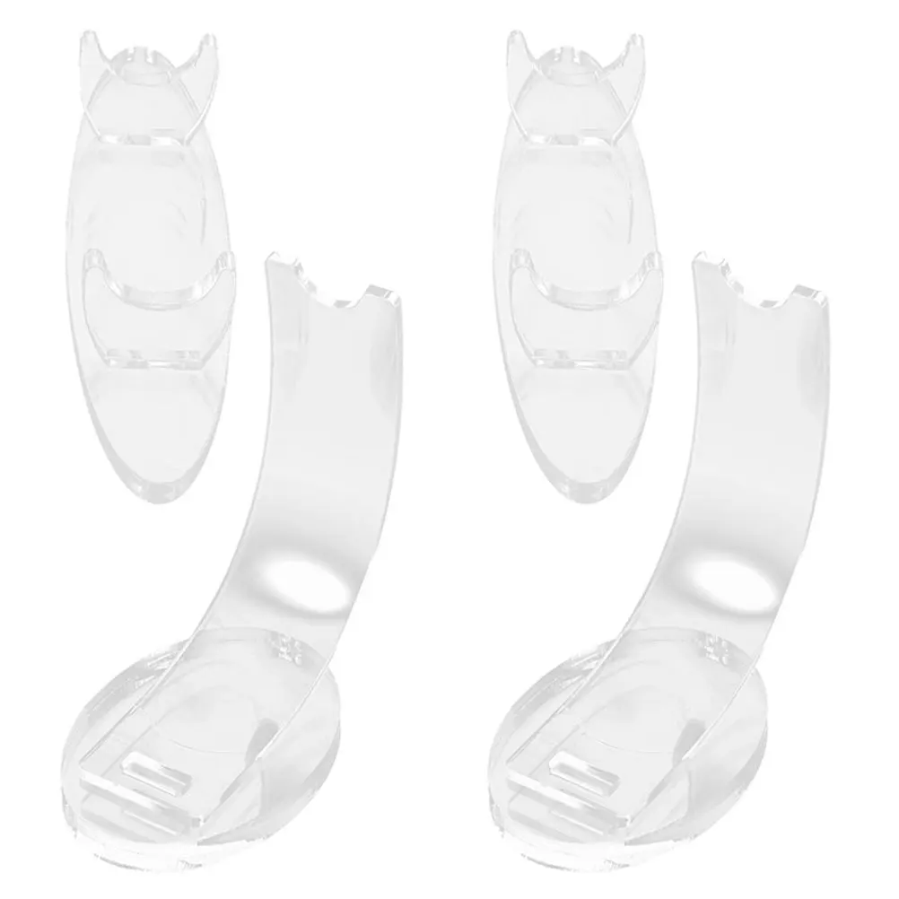 4Pcs Acrylic Makeup Brush Display Stand Pen Organizer Rack for Desk Storage Holder Brush Pen Stand Compact Countertop