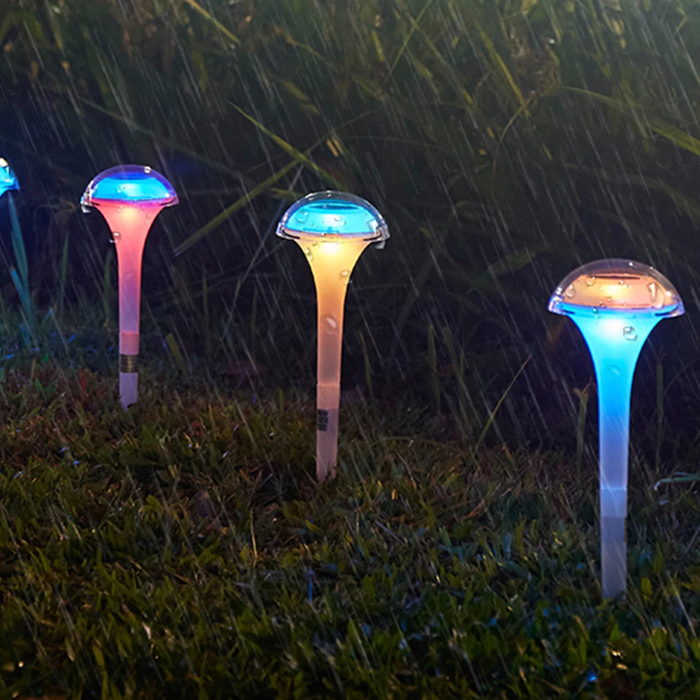 

2pcs Solar Mushroom Lights Durable Long Term Use Automatic Sunlight Charging Driveway Patio Garden Backyard Landscape Lawn