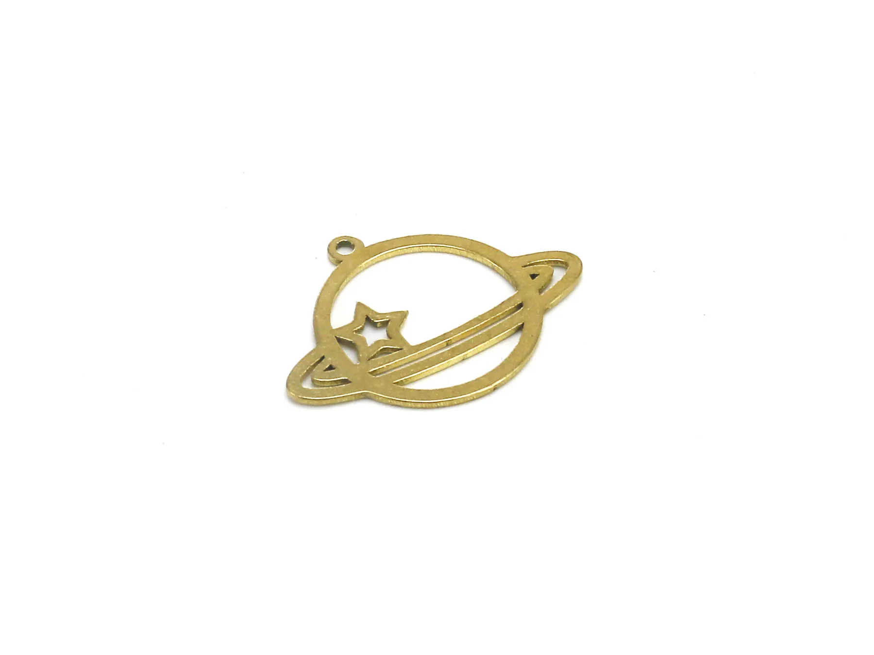 6pcs Celestial Earring Charms, Brass Findings, 25.4x19.4mm, Necklace Pendant, Jewelry Making Supplies R1540