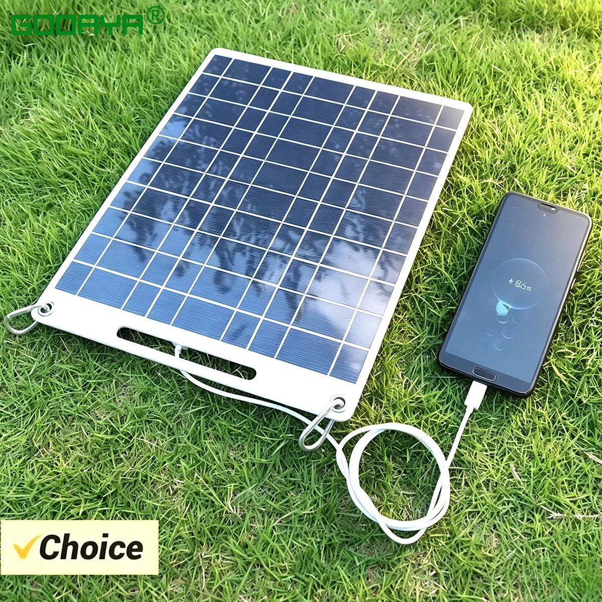 100W 5V Solar Panel Plate Waterproof Solar Panel Portable Dual USB Solar Battery Charger Outdoor Camping Solar Cells Charging