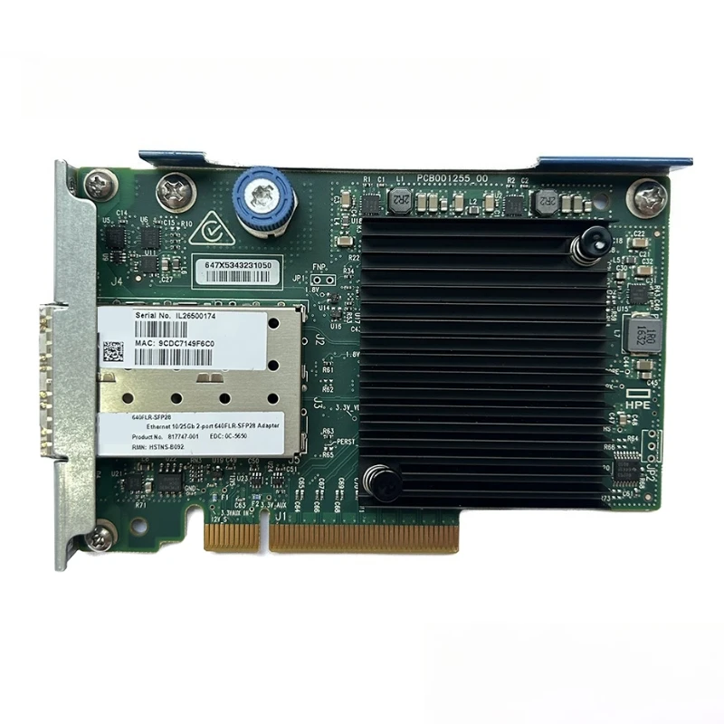 

Оригинальная сетевая карта 640FLR-SFP28 840139-001 817749-B21 817747-001 25G для серверной рабочей станции, ПК, промышленная машина управления
