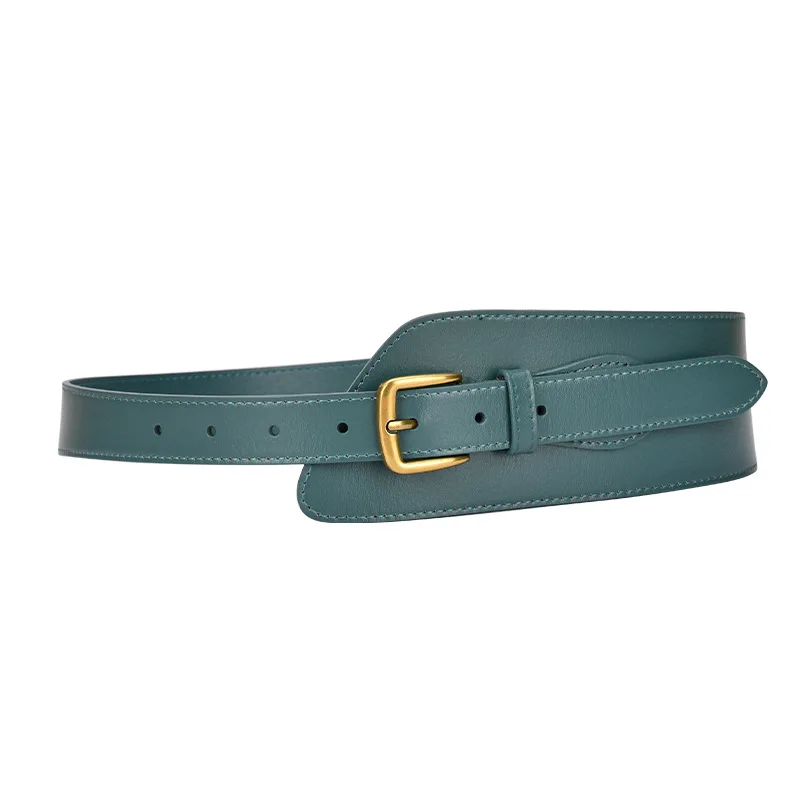 

2022 New Ladies' Belt Is Decorated With Fashionable Belted Belt With Coat Belted Needle Buckle Real Cowhide Bandwidth Belted