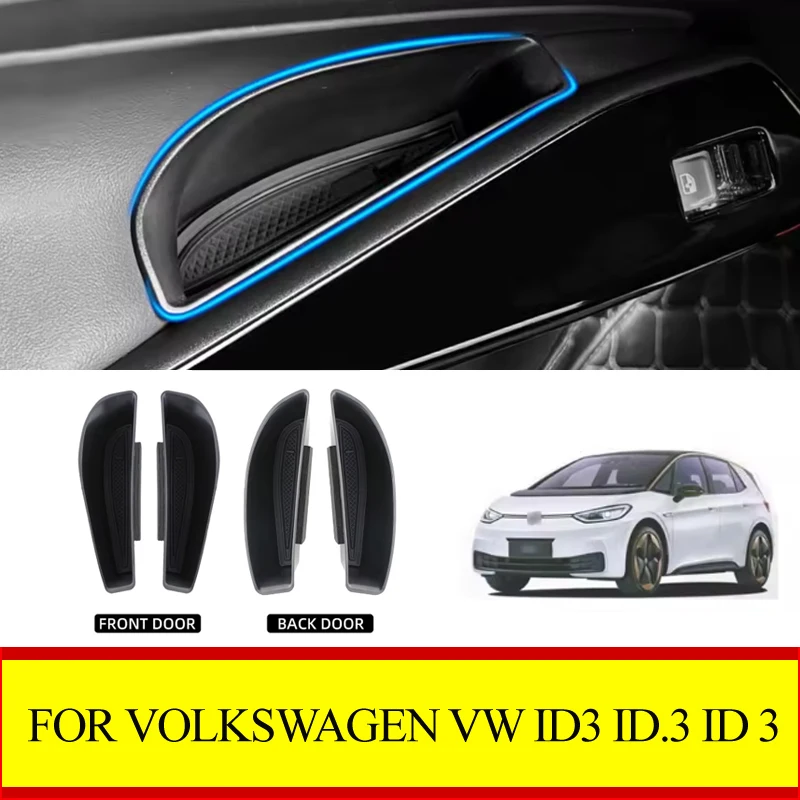 Auto Tür Lagerung Barrel Box Für Volkswagen VW ID3 ID.3 ID 3 2020-2025 Armlehne Verstauen Halter Tablett Container zubehör
