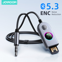 JOYROOM Bluetooth 5.3 Receiver Car Aux Adapter Hands-Free Car Kits AUX Audio 3.5mm Jack Music Wireless Receiver for Car