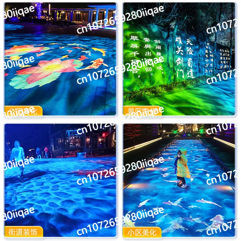 ضوء ديناميكي تموج الماء الإسقاط ضوء موجة الغلاف الجوي مزدوج رئيس الأضواء العارض نمط تموج المياه الإسقاط #5