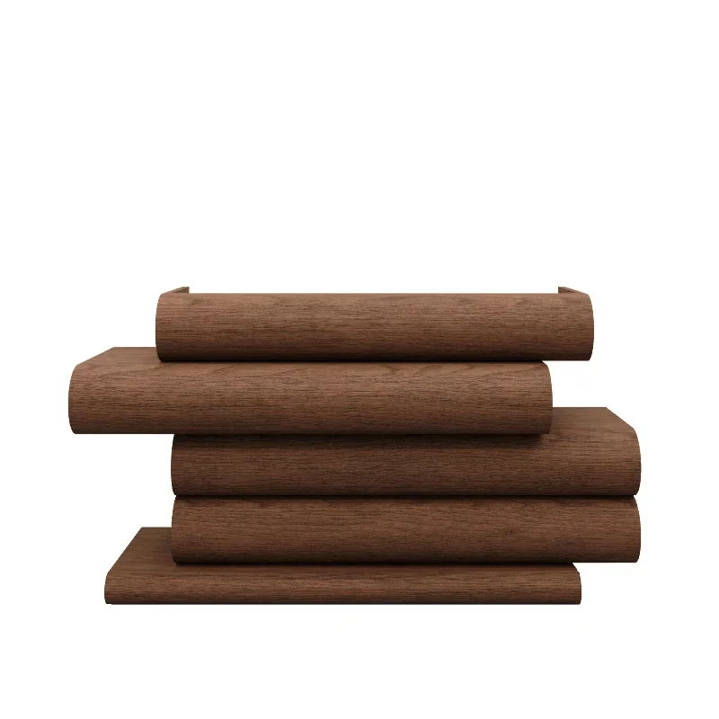 YFY  clothing store retro checkout page table creative irregular reception front desk walnut pattern collection desk