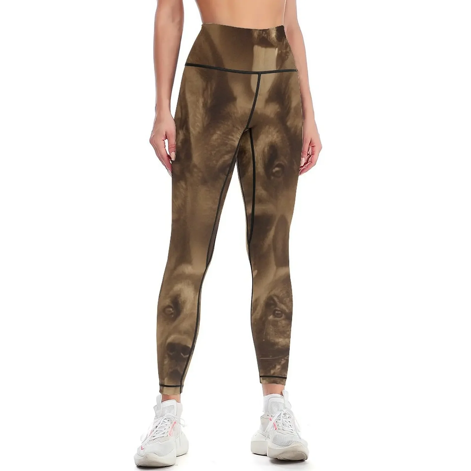 

German Shepherd Collage Leggings Women's fitness Legging sport fitness set gym Women's high waist Womens Leggings