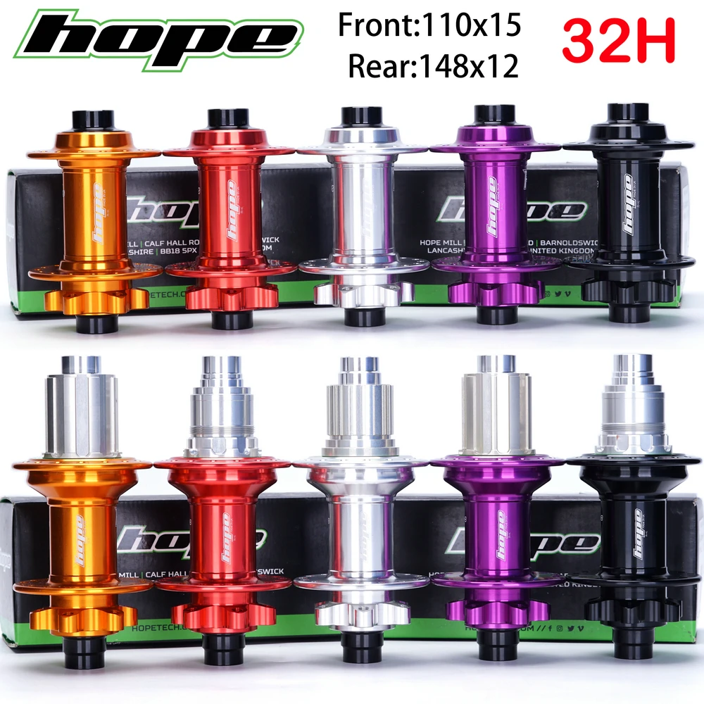 

Hope Pro 4 Rear Boost Hub BOOST 148 x 12mm Front Hub 110x15mm Thru 28/32 Holes