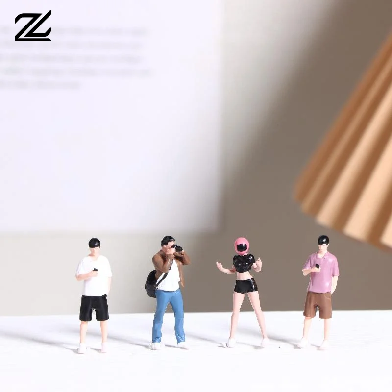 1/64 Miniature Photographer Sand Table Scenery Mini Figure Model Props Creative Photography Display Collection Decoration