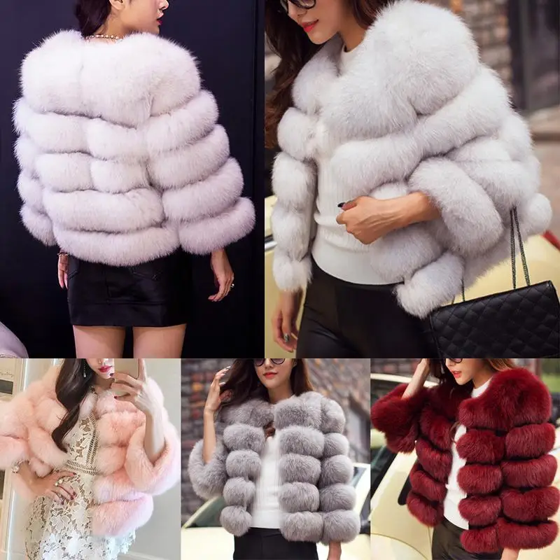 Fashion Mink Coats Women 2022 Winter Faux Fur Thick Warm Outerwear Jacket Solid Overcoat Plus Size 3XL Coat Women Winter Jacket