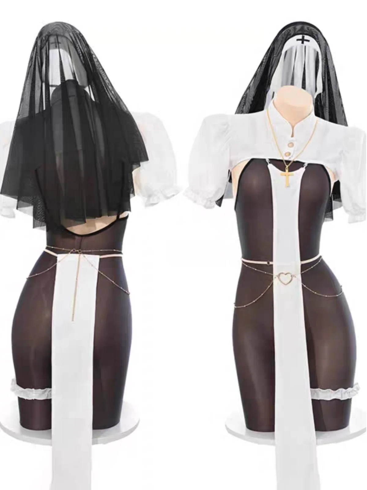 

Сексуальный уличный костюм монахини, цельный сексуальный костюм горничной, женская одежда большого размера, уличный костюм Four Seasons, универсальный