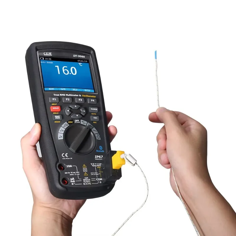 Multimeter Digital Profesional DT-9989 50000 Counts 2 in 1 Akurasi Tinggi dengan Osiloskop dan Kalibrasi
