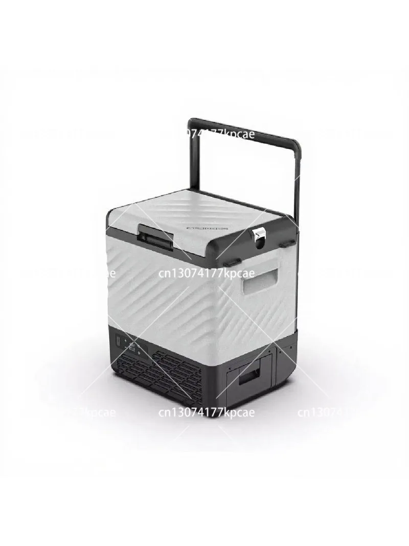 Car Refrigerator Portable Solar Battery Powered Compressor Electric Camping Car Cooler Box 12V With Wheel Handle