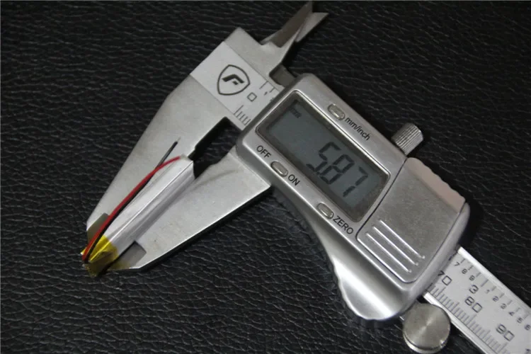 شحن بطارية ليثيوم بوليمر 3.7 فولت 601535   قلم تسجيل سماعة رأس لاسلكية Steelmate 280 مللي أمبير شحن خلية ليثيوم أيون قابلة لإعادة الشحن