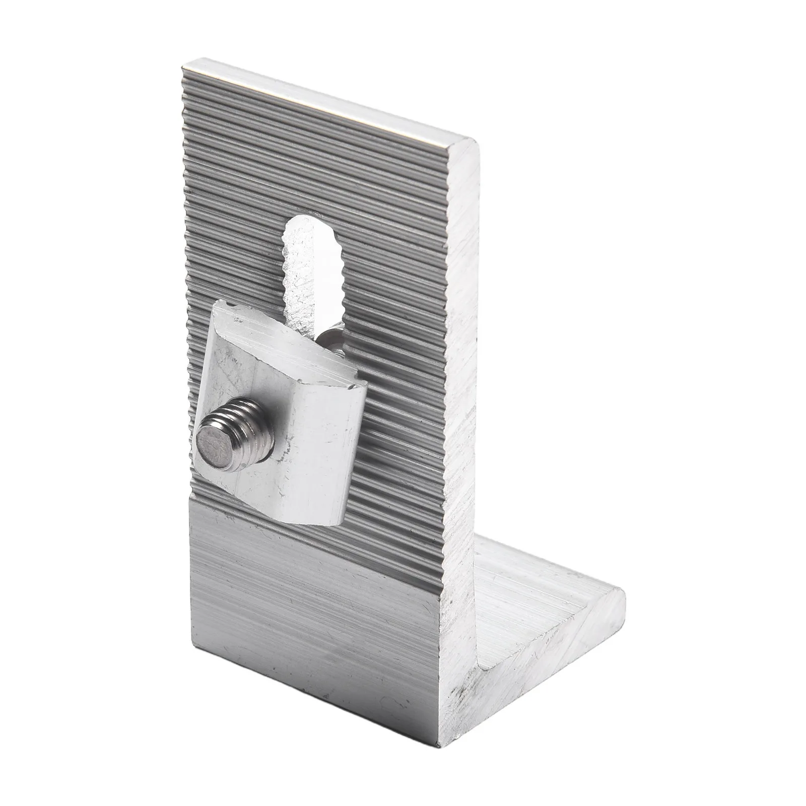 10Pcs Aluminum L Foot Mounting Bracket For Sloped Tin Roof Solar Panel Rail System Heavy Duty Rust Proof Installation Hardware
