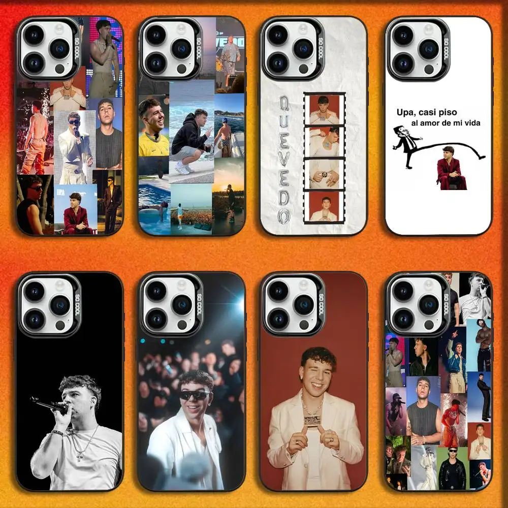 

Rapper Q-Quevedo Colllage Phone Case For iPhone 16,15,14,13,12,11,Mini,Pro,E,MAX Black Candy Matte Shockproof Cover
