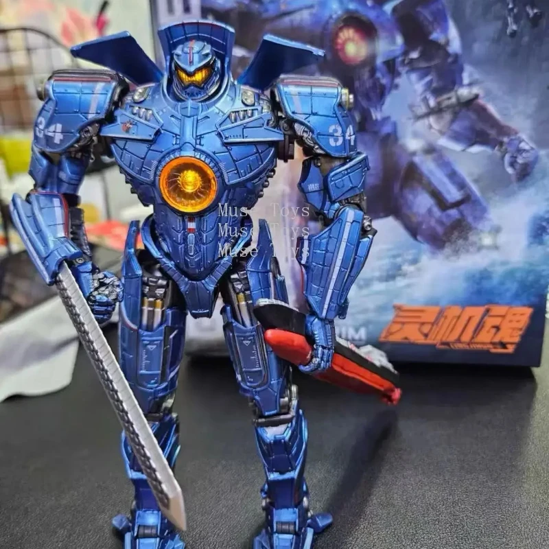 

LING JIHUN Original Pacific Rim Gipsy Danger 8-inch 20CM LED Light Emitting Action Figures Toy Gift Collection In Stock