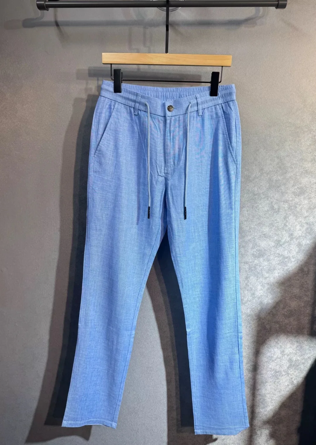 

Итальянские винтажные мужские летние модные льняные брюки с отворотами для делового повседневного стиля, дышащие, прямого кроя, стильные, нейтральные