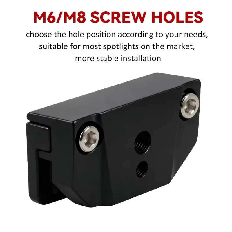 A96E-Clamp Headlight Stand Bar Bracket LED Spotlight Holder Flood For Car Off Road 4X4 Auto Lights 2Pcs