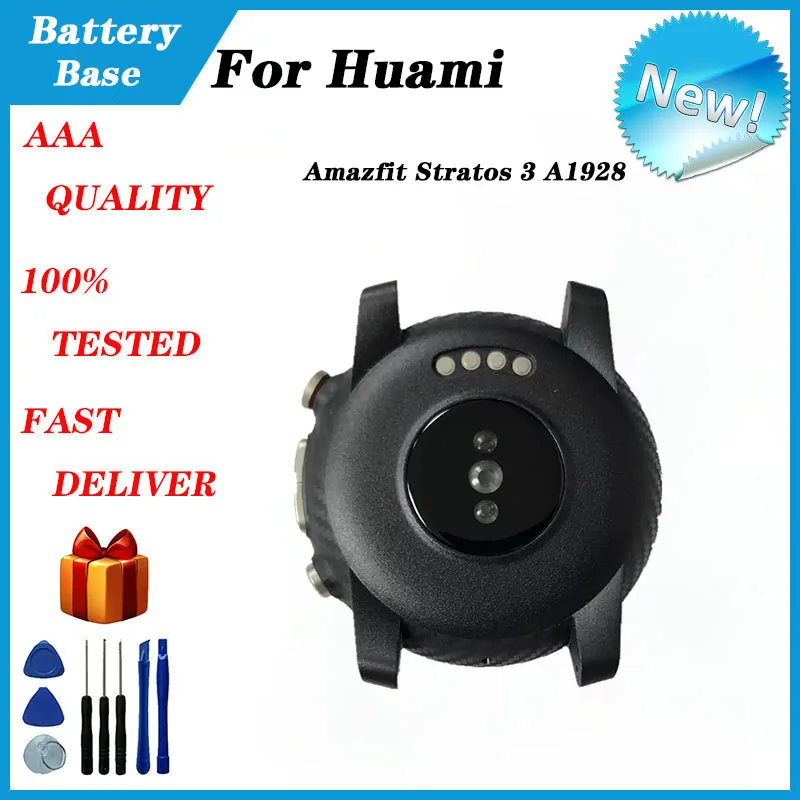 For Huami amazfit Stratos 3 A1928 smart watch charging back cover, battery base back cover