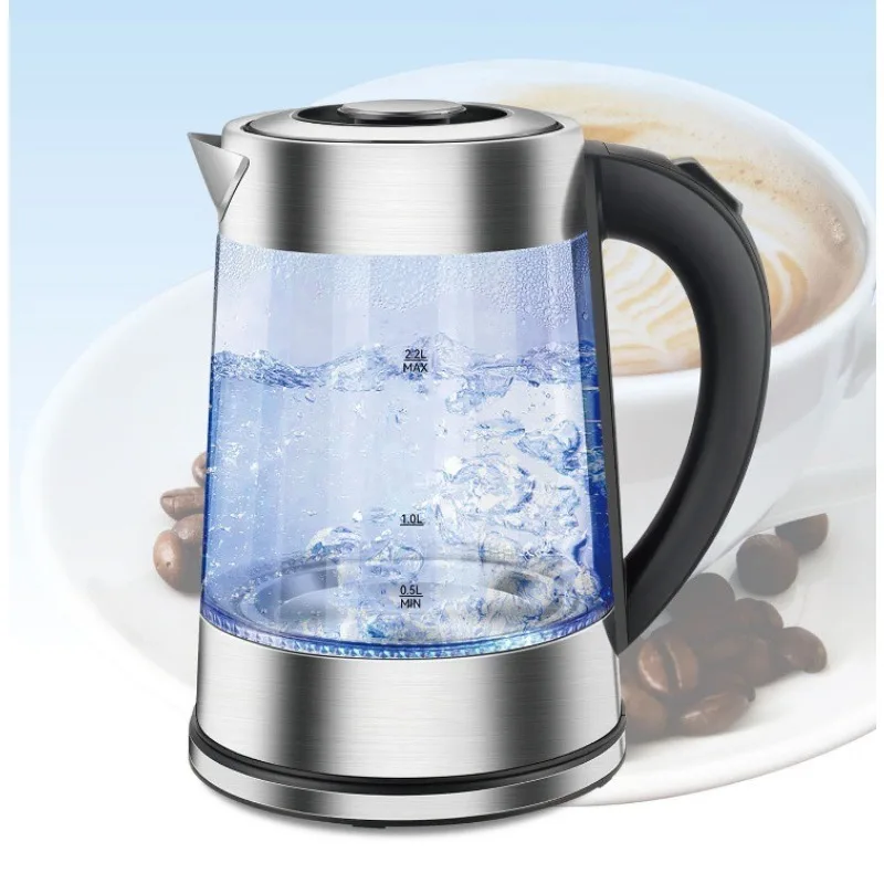 Double-Wall Insulated Electric Kettle, Auto Shut-Off, 2+ Pieces, Stainless Steel Bottom