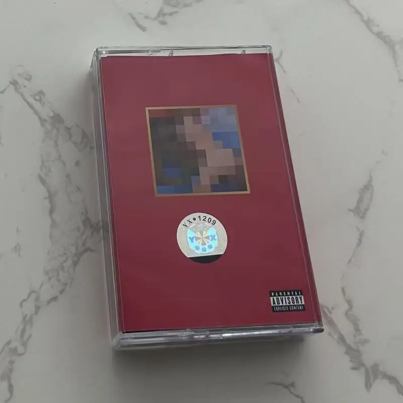 Rap Kanye West YE Music Tape My Beautiful Dark Twisted Fantasy Album All Of The Lights Cassettes Cosplay Walkman Soundtracks Box